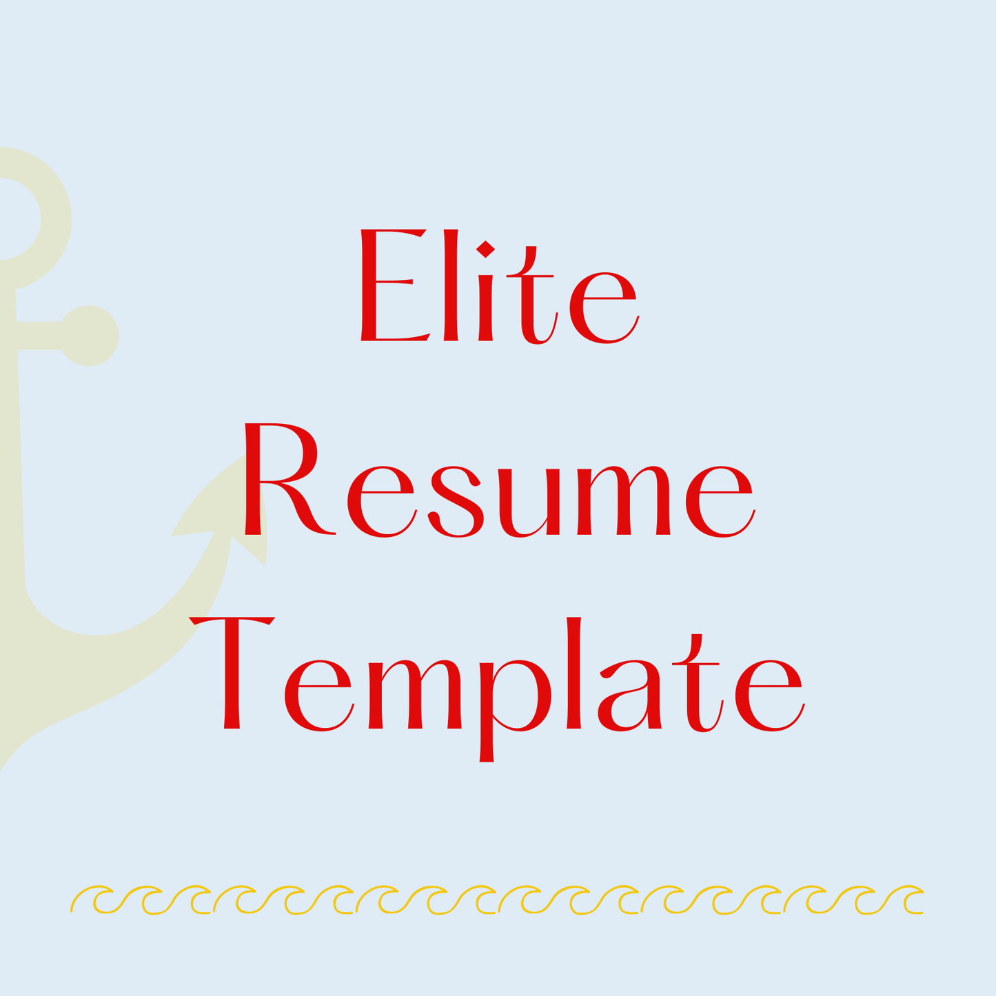 Elite Resume Template